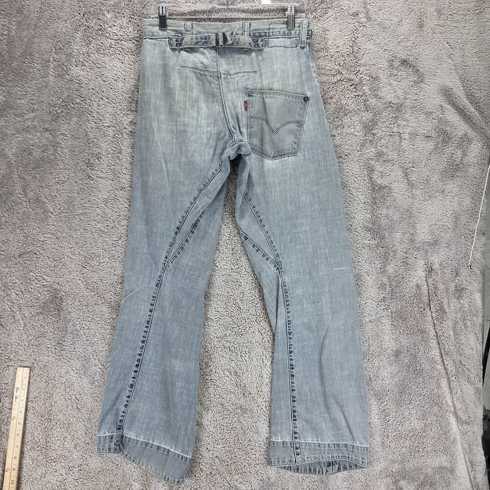 Vintage Levis Engineered Jeans Mens 28x32 Blue Twisted Buckle Back One Pocket
